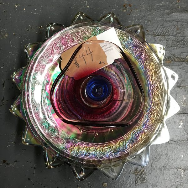 Glass Garden Flower Large Pink Iridescent - Image 2